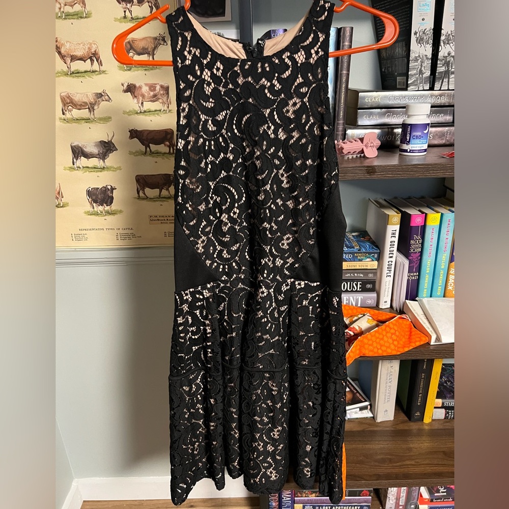 Black lace dress